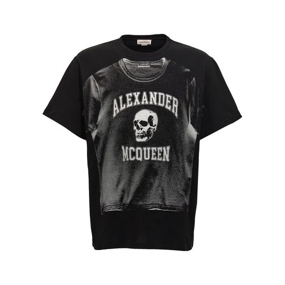 Mcqueen Men Logo Print T-Shirt